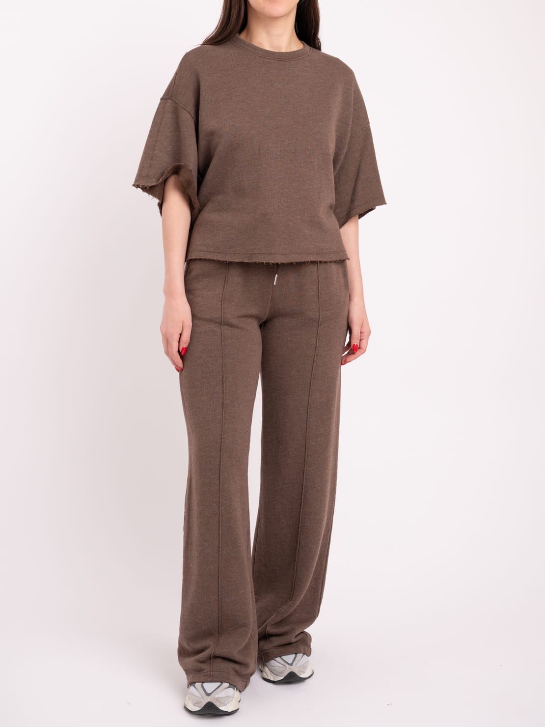 Pantalone  garzato cioccolato