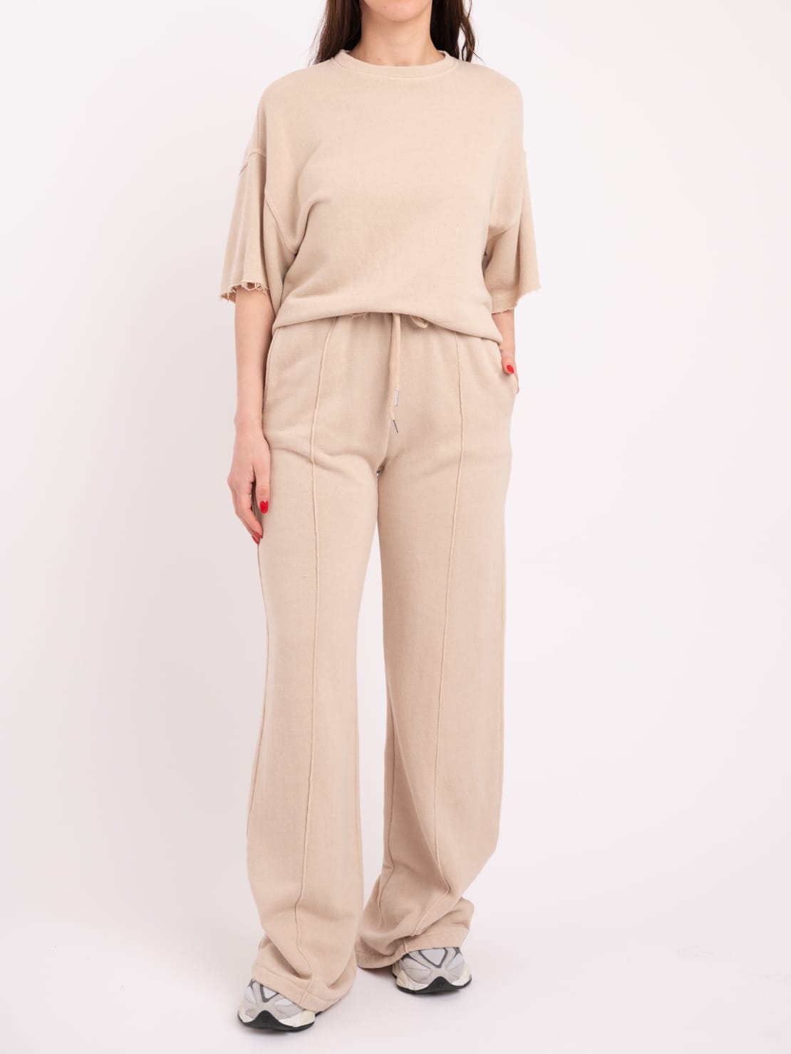 Pantalone  garzato burro