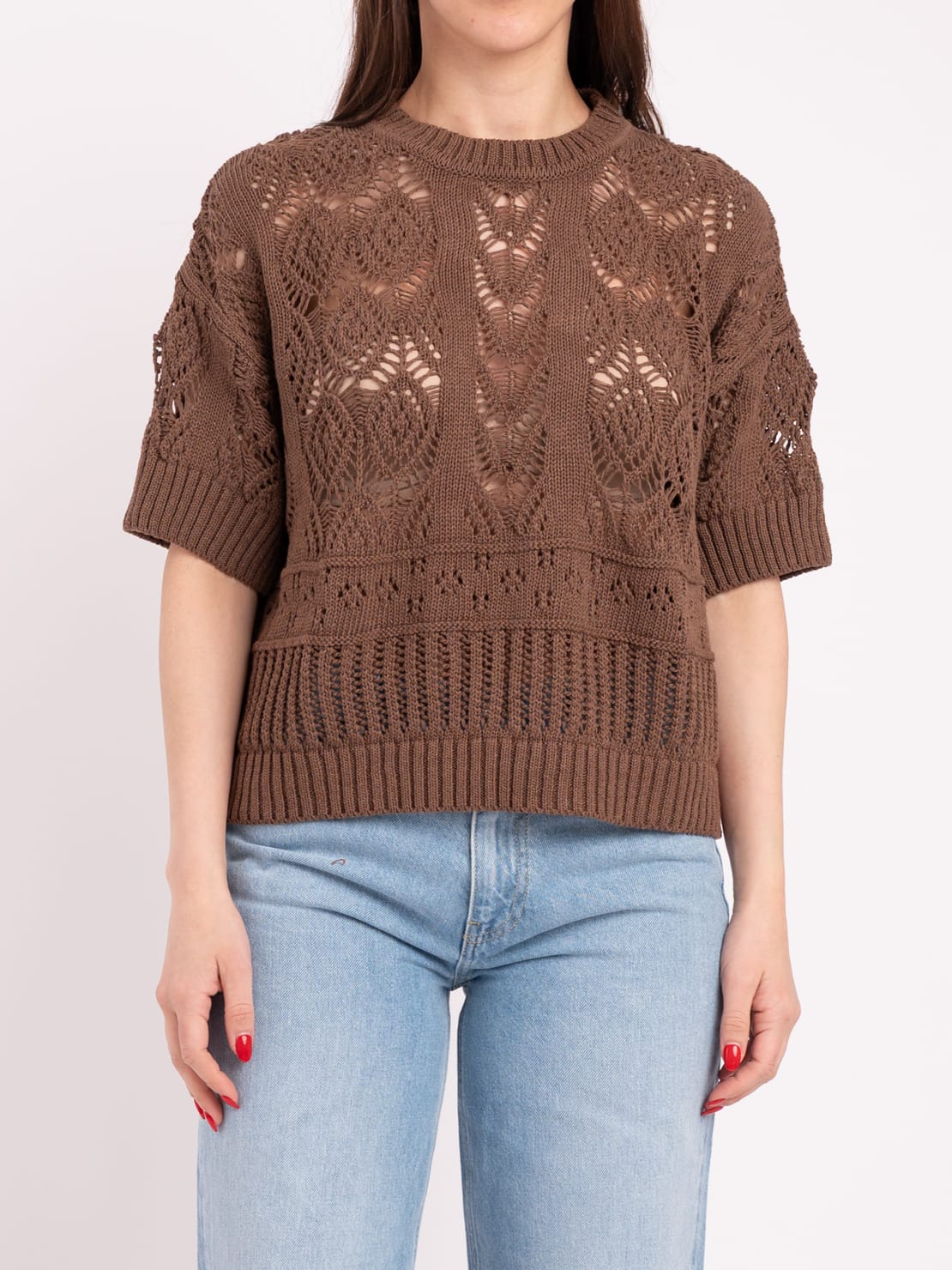 Maglia CROCHET moro