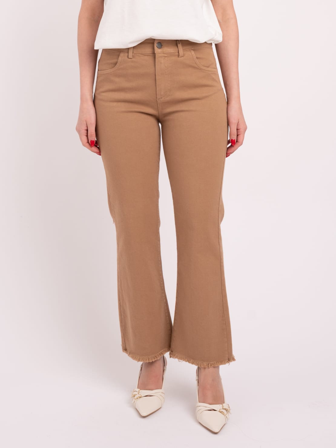 Pantalone trombetta avena
