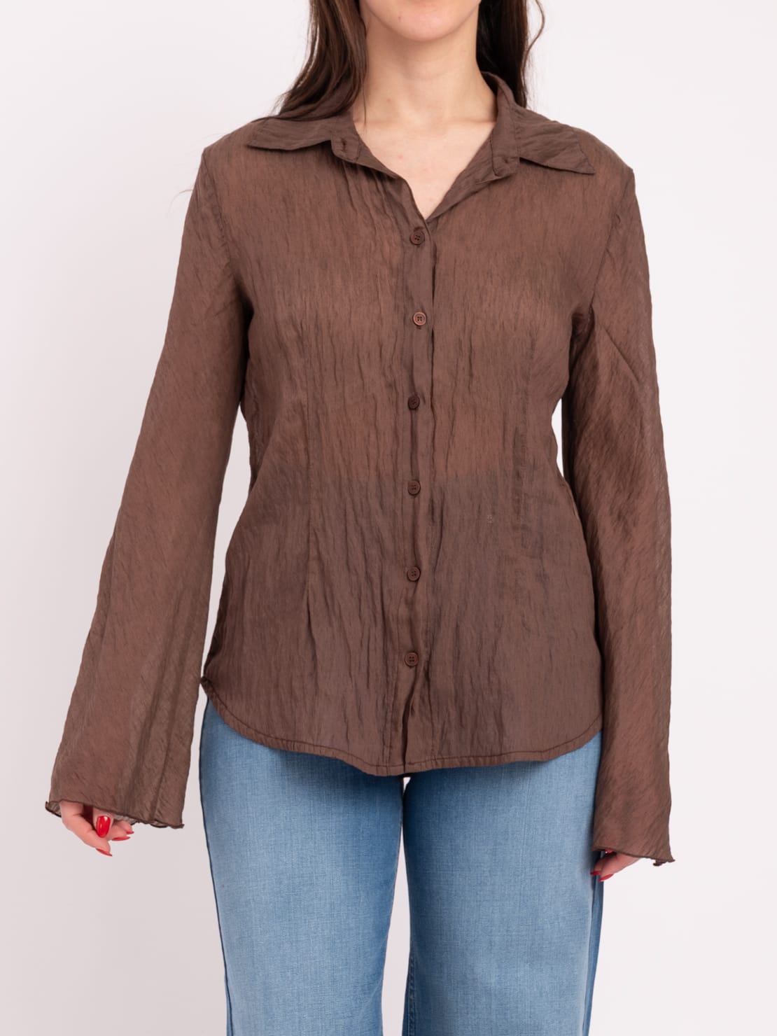 Camicia goffrata moro