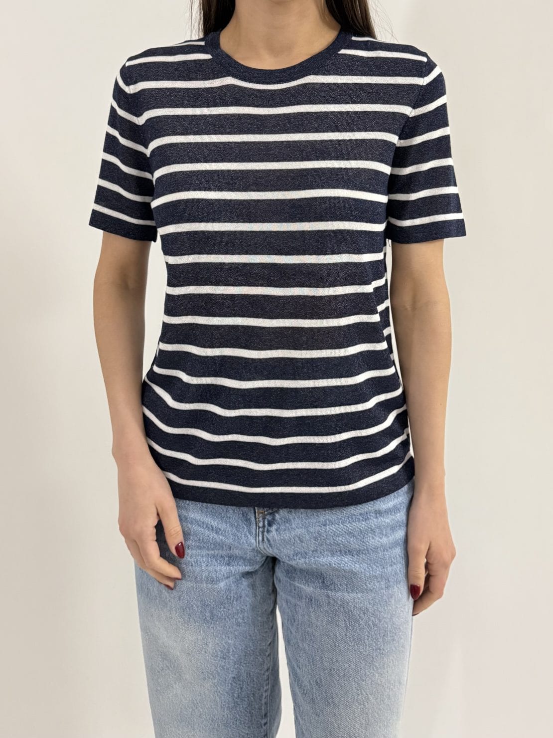 Maglia riga blu/bianco