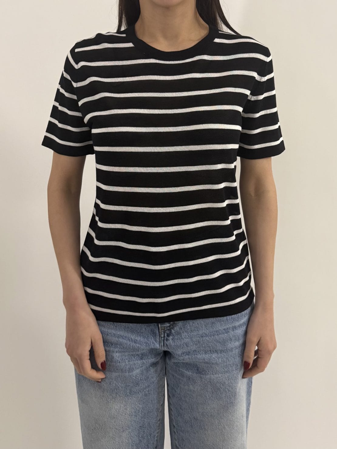 Maglia riga nero/bianco