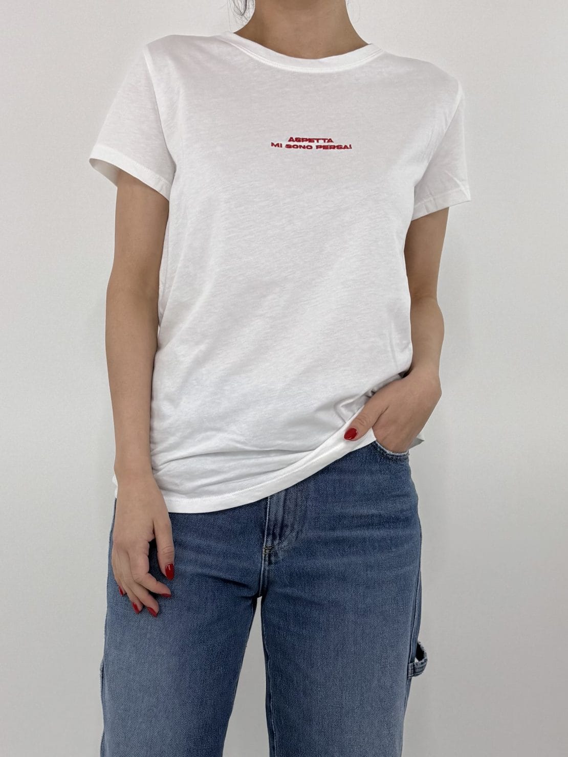 T-shirt "aspetta mi sono persa"