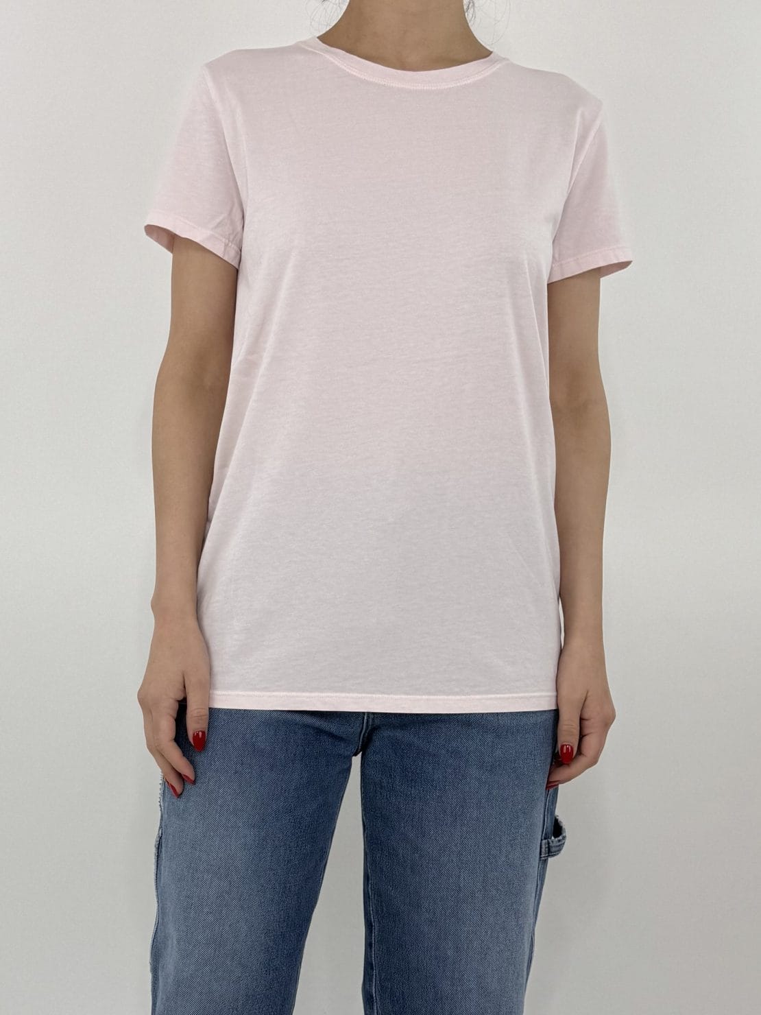 T-shirt basica slim rosa