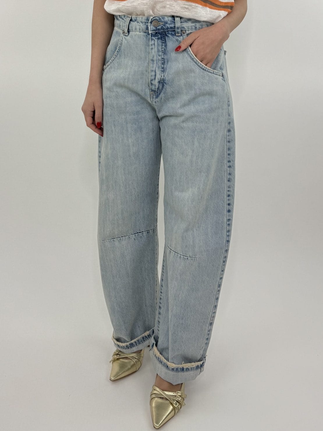 Jeans huevo sky