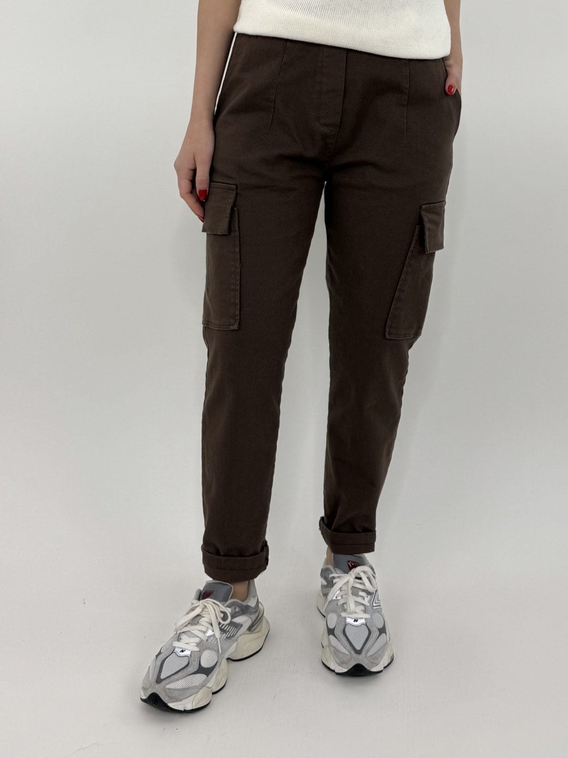Pantalone cargo moro