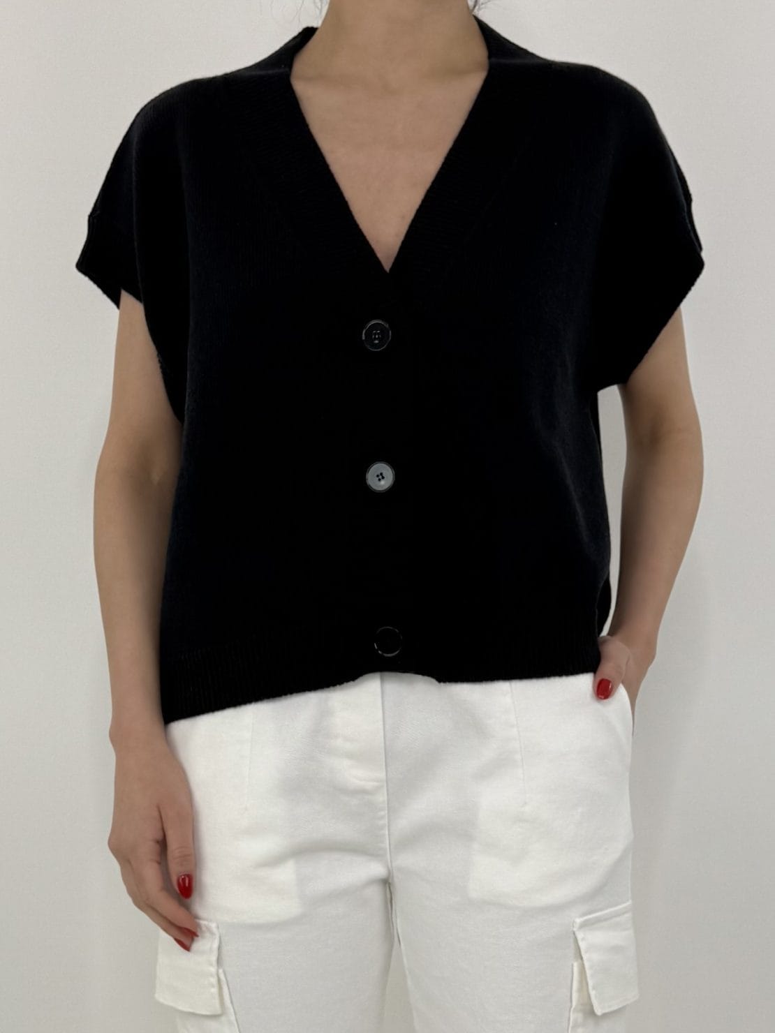 Gilet 3 bottoni blu