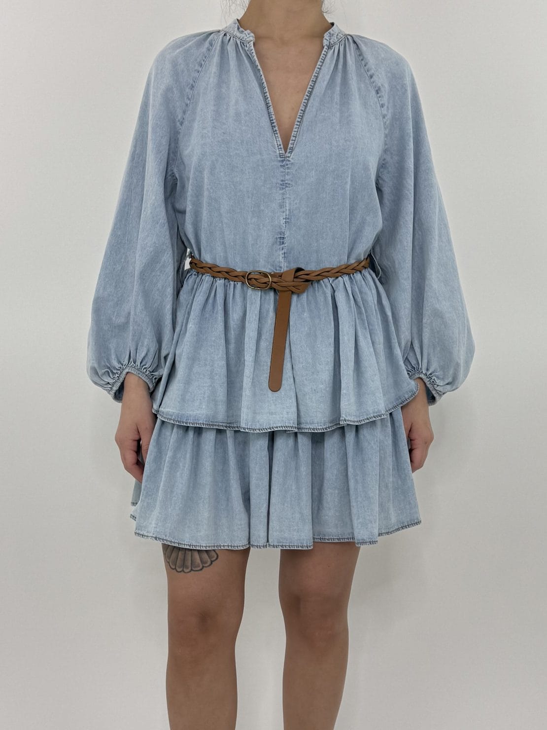 Abito denim balza