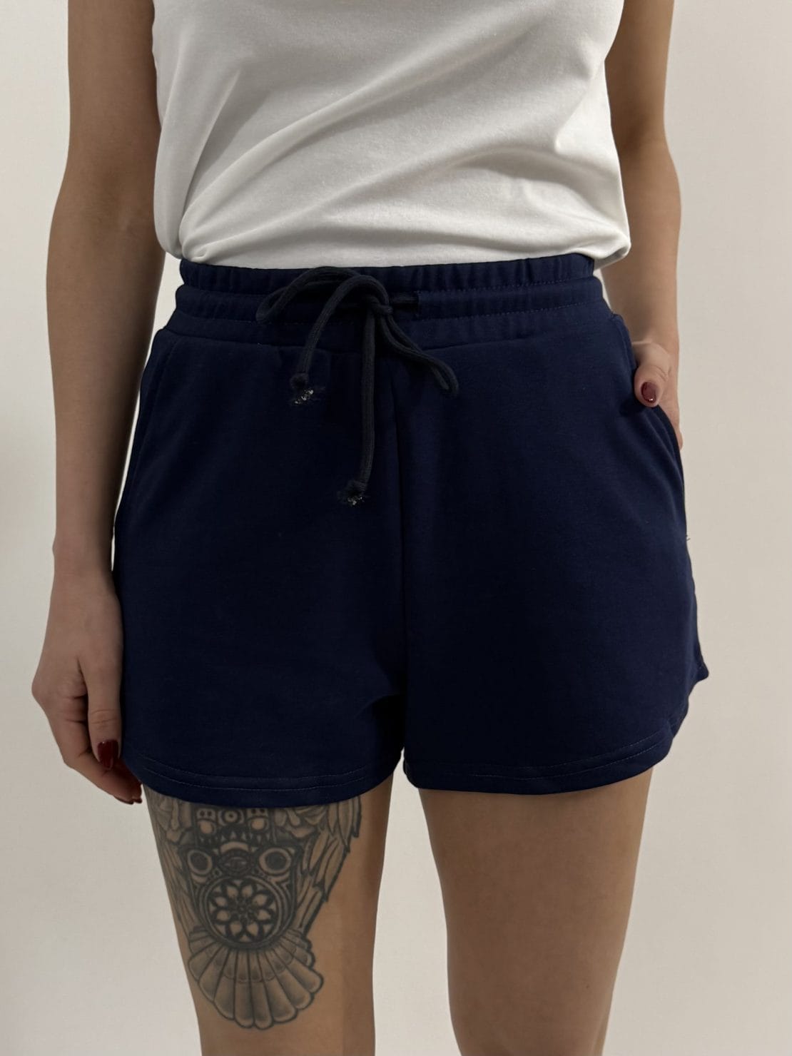 Shorts tuta blu