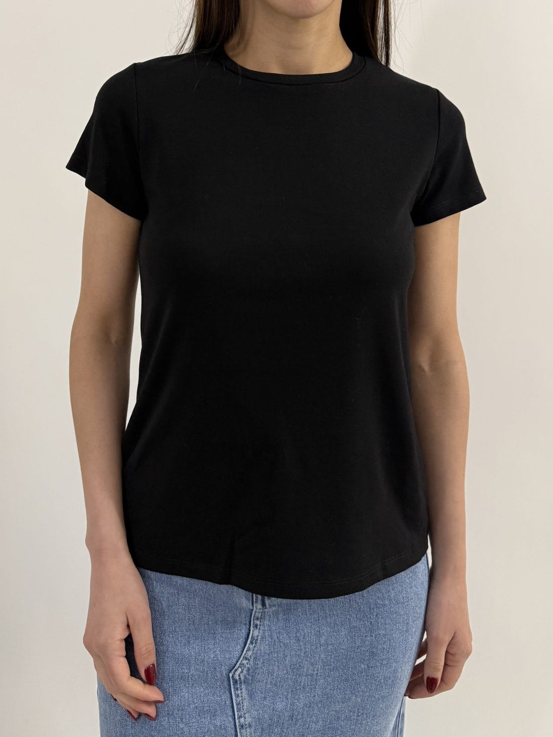 T-shirt slim nero