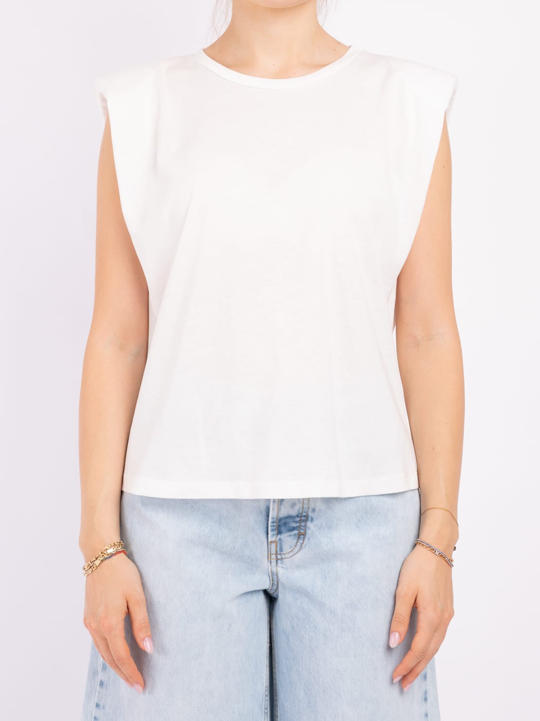 Maglia spallone bianco