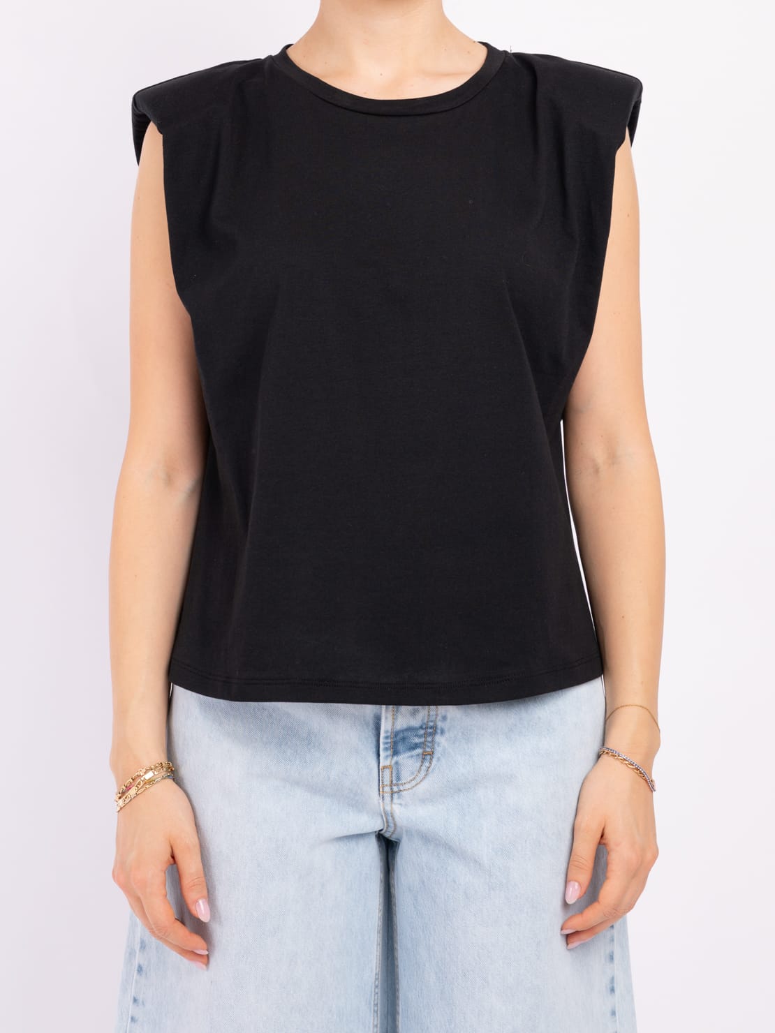 Maglia spallone nero