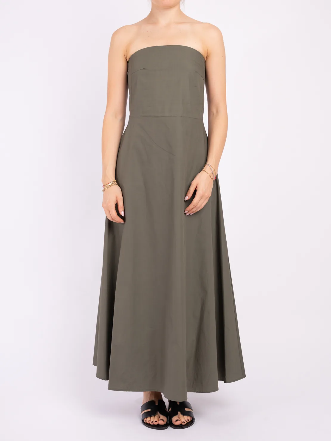 Abito a fascia lungo militare