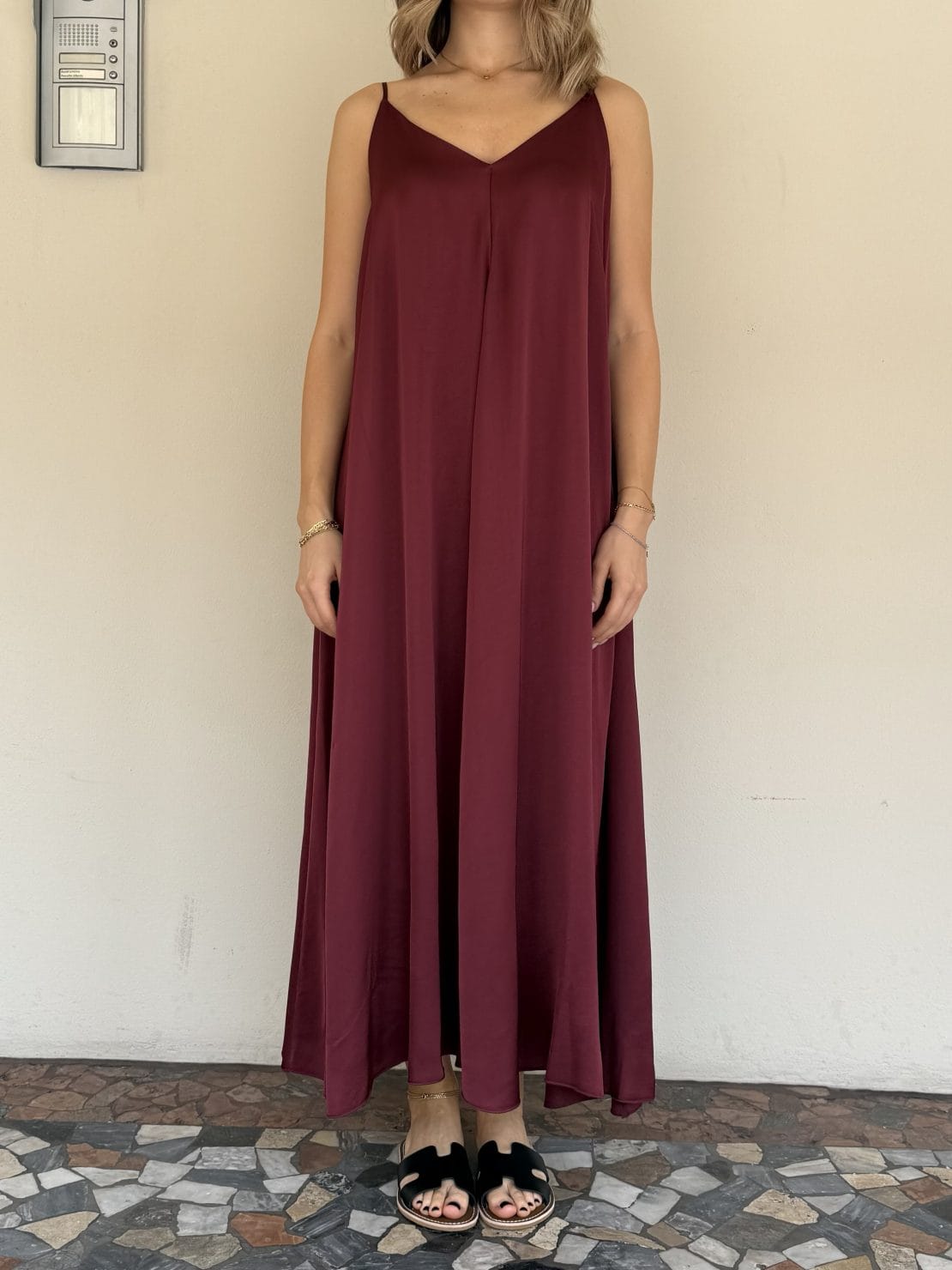 Abito laccini bordeaux