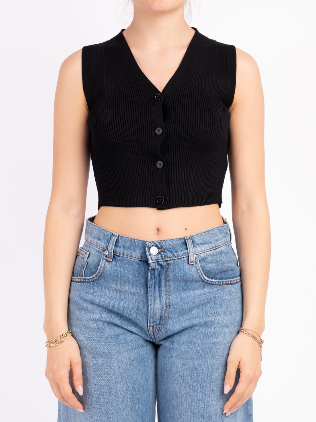 Gilet costine nero