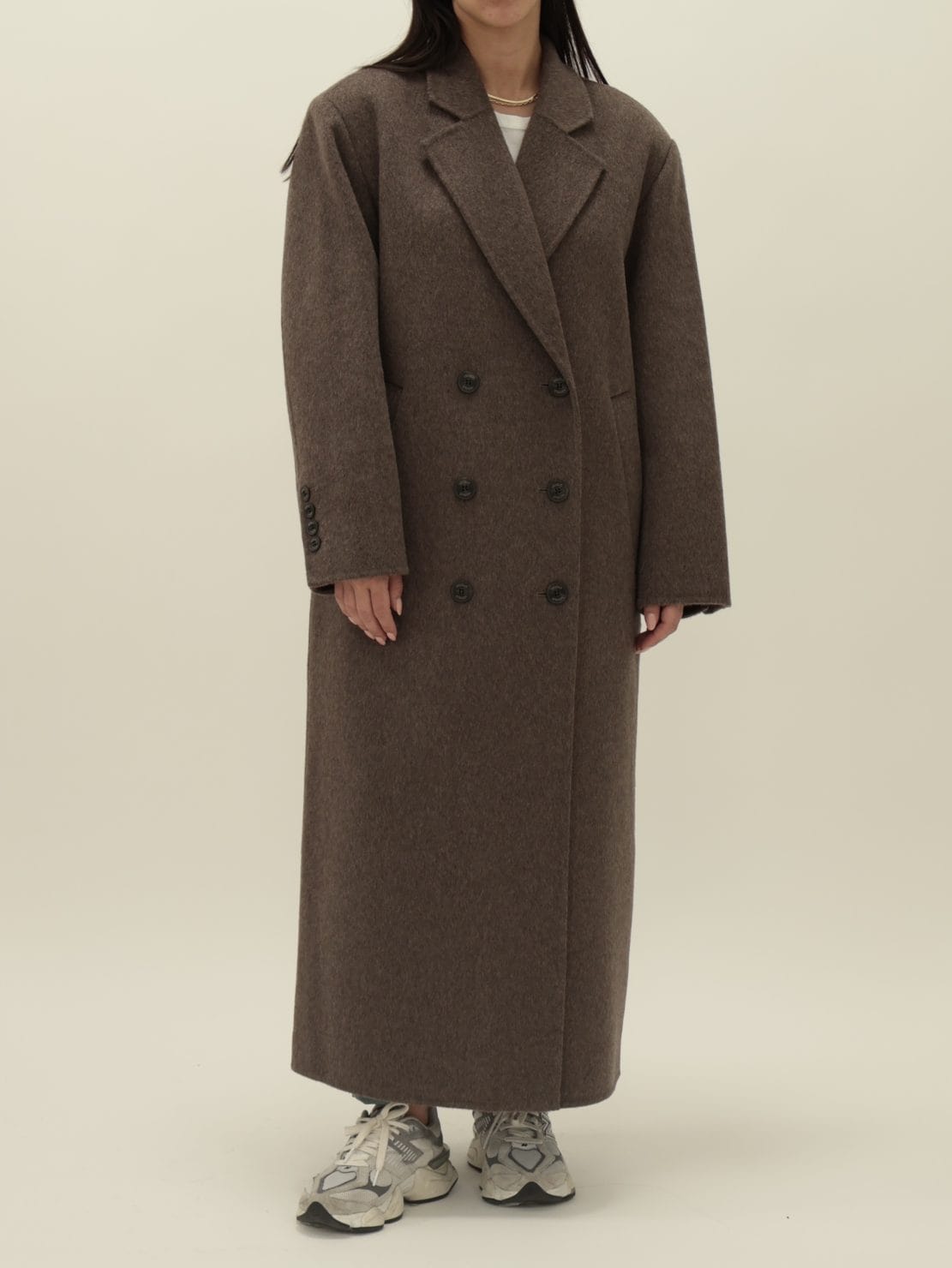 Cappotto hand made lungo doppiopetto moro