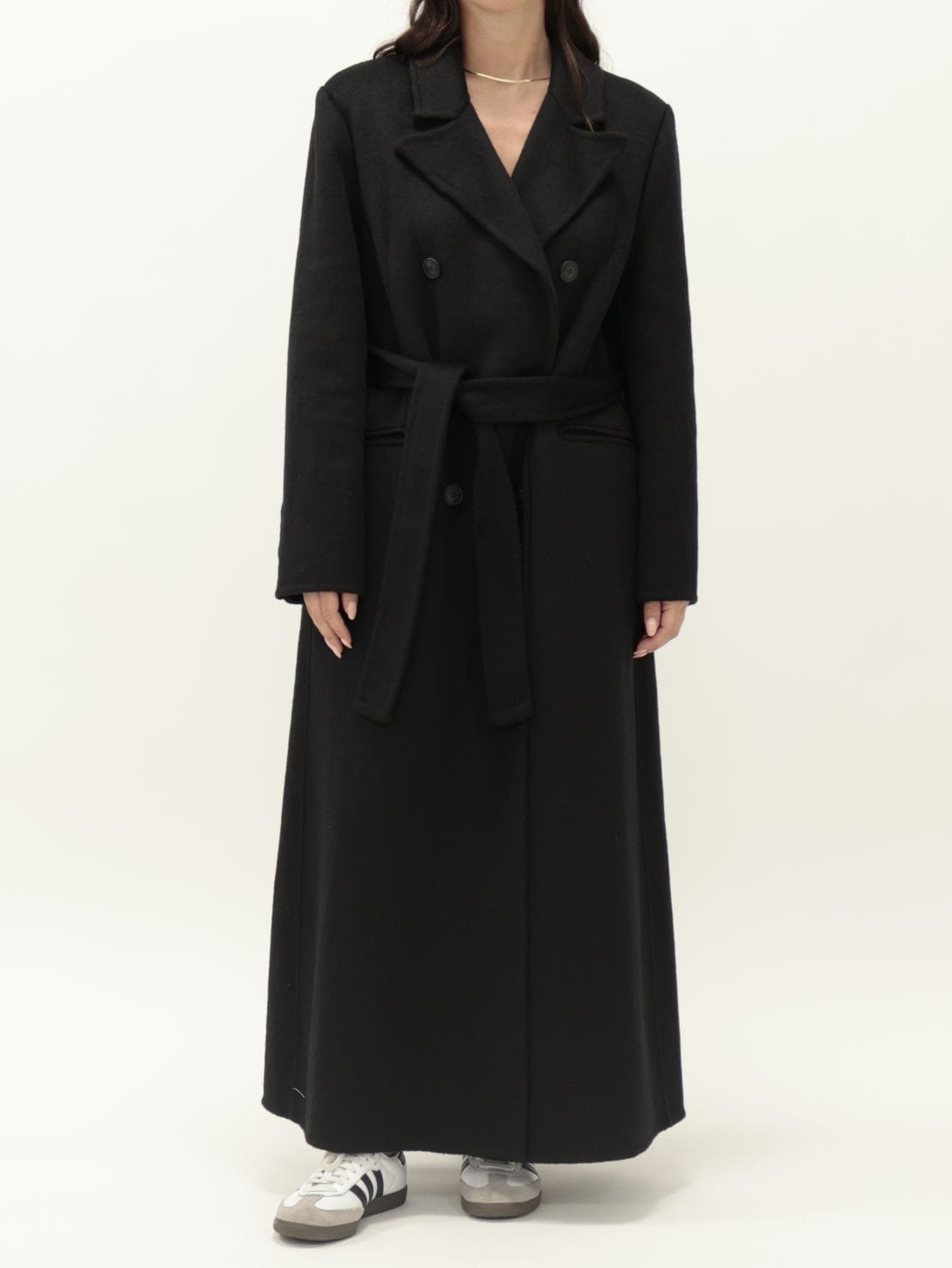 Cappotto hand made over strutturato nero