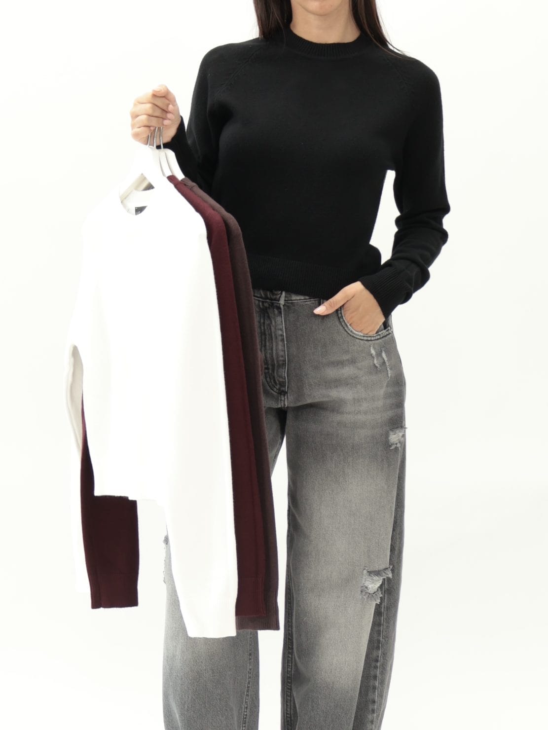 Maglione manica lunga girocollo