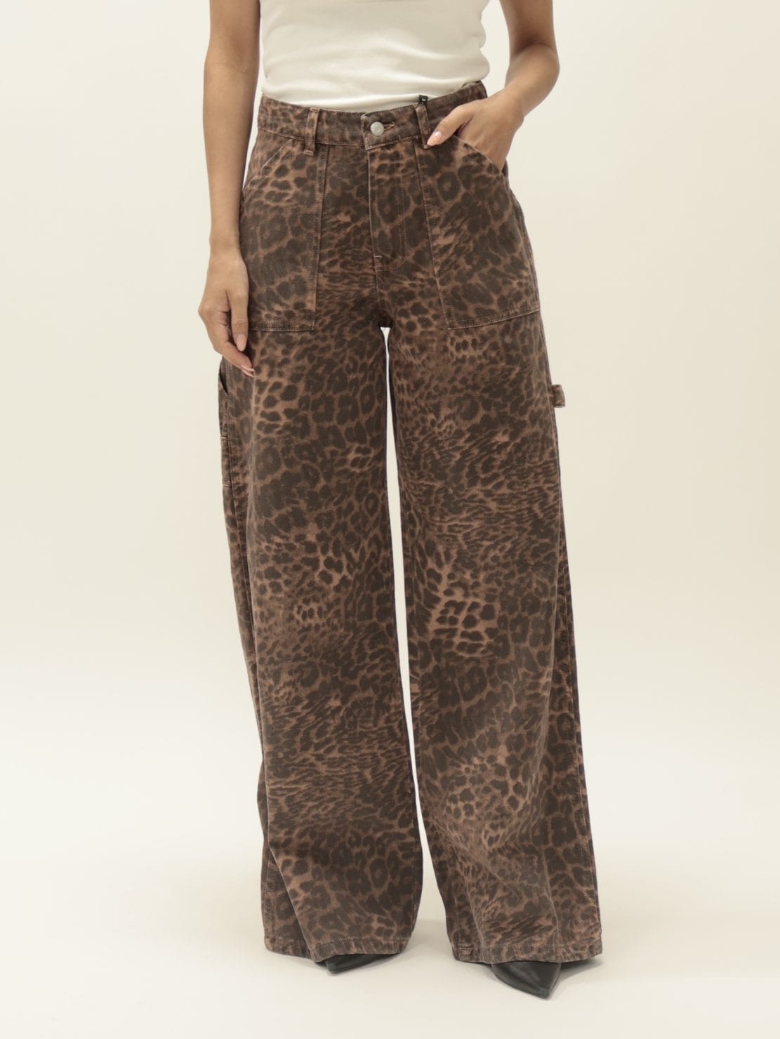 Jeans mine maculato
