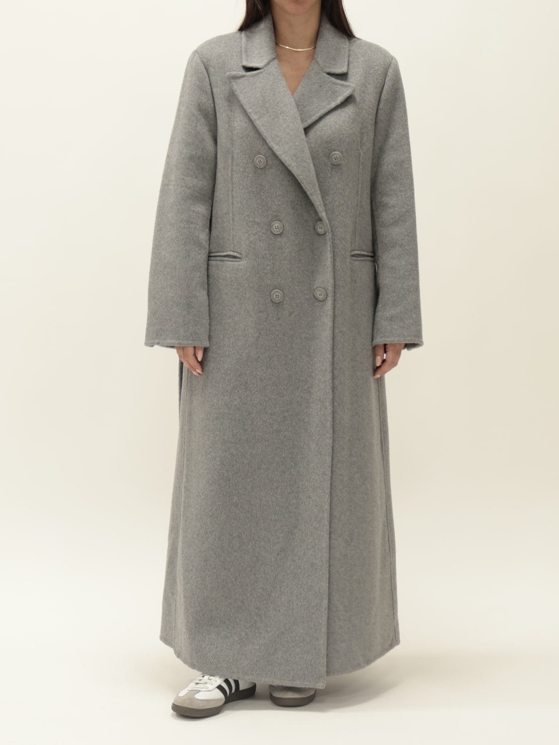 Cappotto hand made over strutturato grigio
