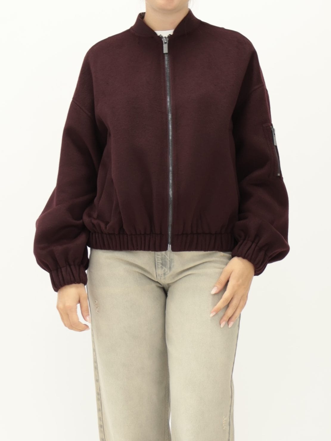 Bomber Handmade bordeaux