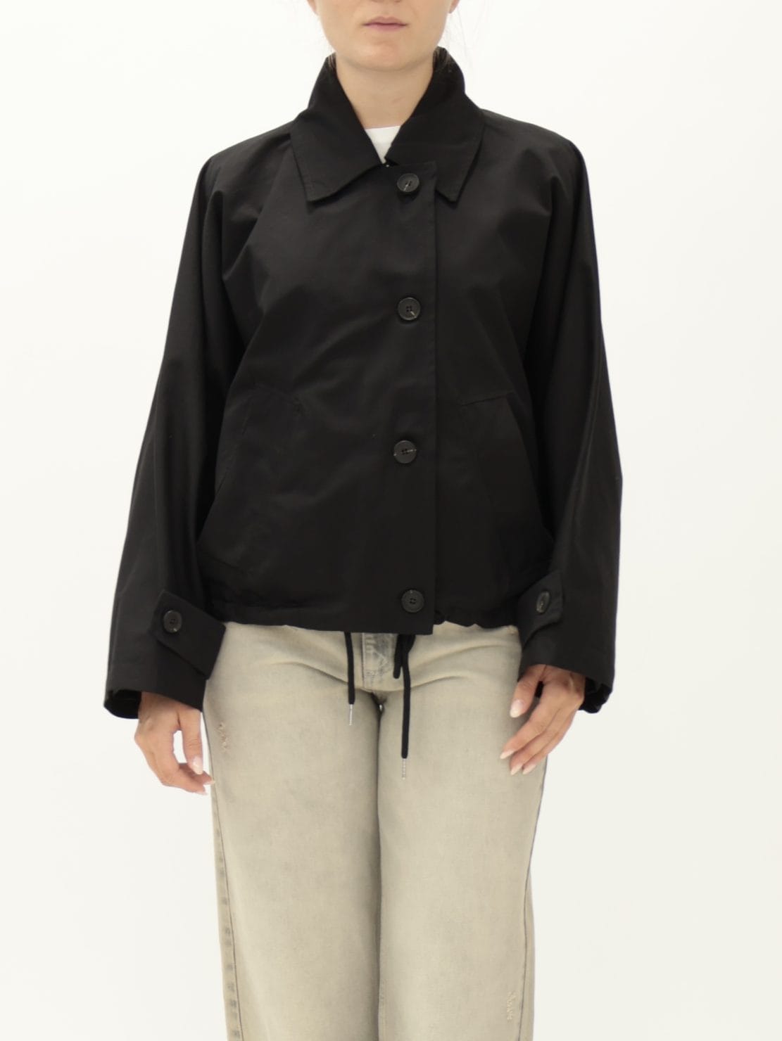 Trench Bottoni zip  Nero
