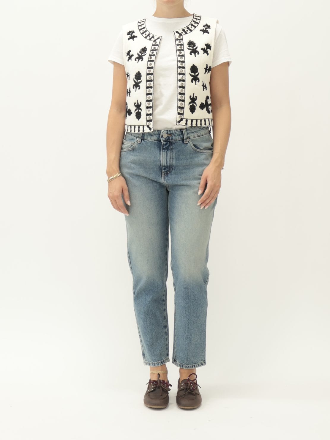 Gilet Borchie Montone