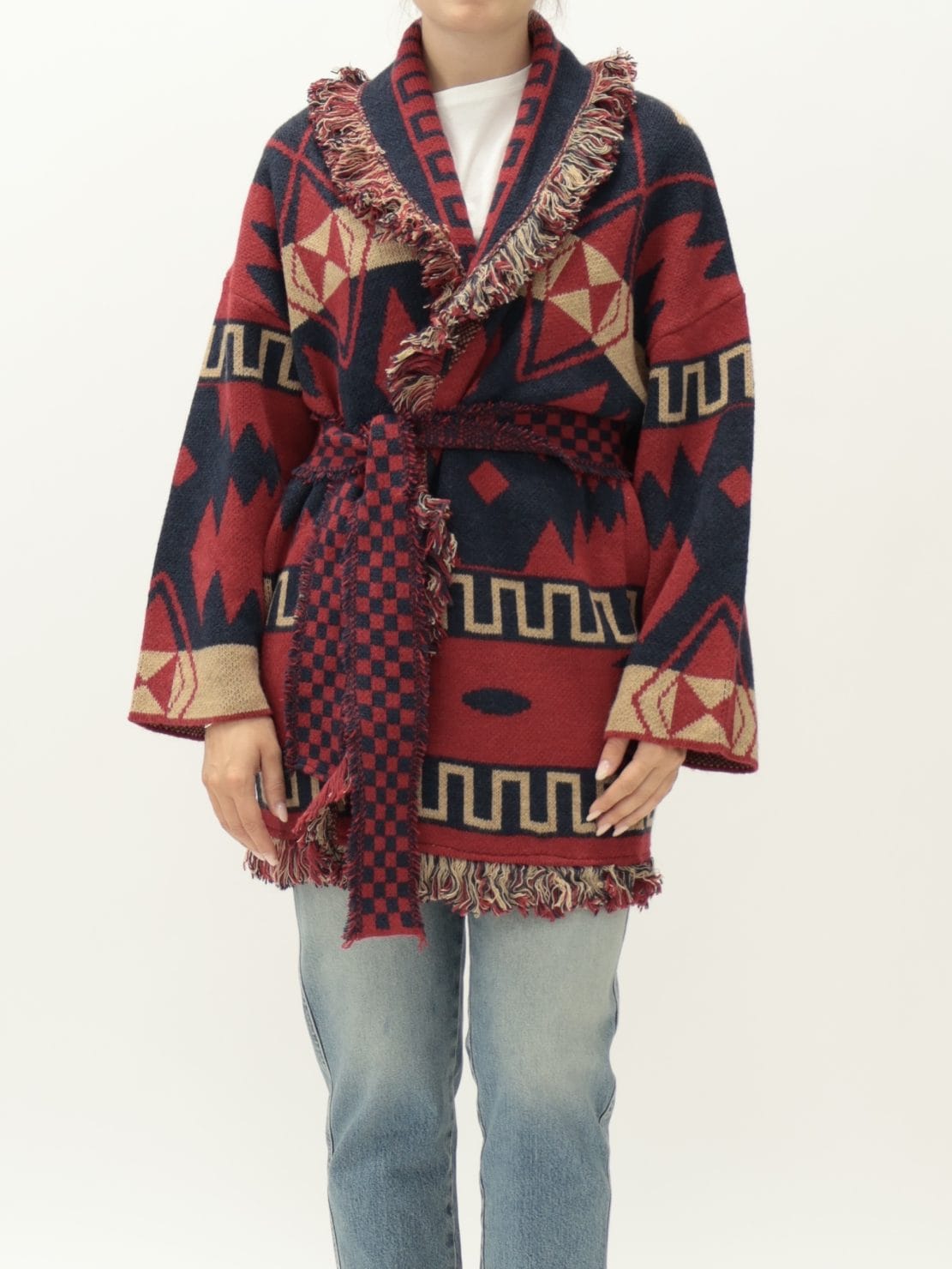 Cardigan Alanui Rosso blu