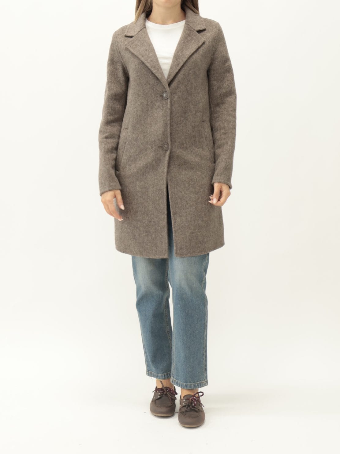 Cappotto hand made slim corto monopetto moro