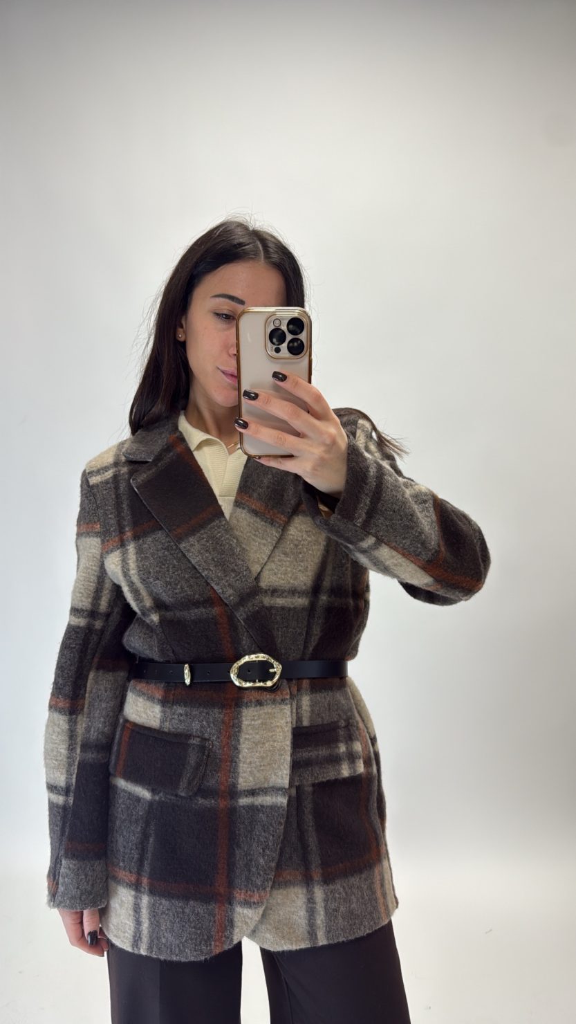 Cintura fibbia laserata nera