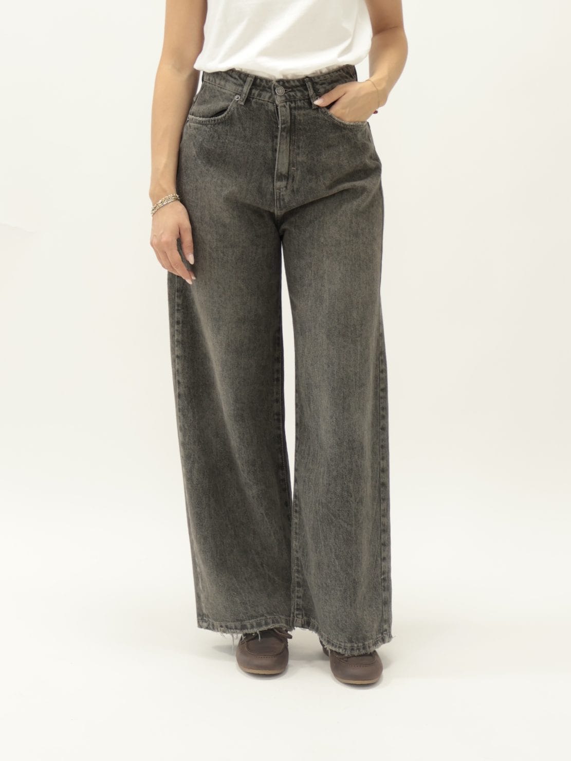 Jeans Giusy grigio/marrone PREORDINE 19/09
