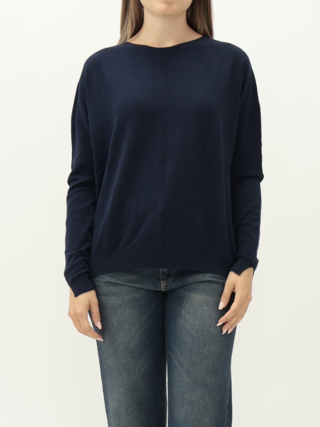 Maglia spacchetti blu