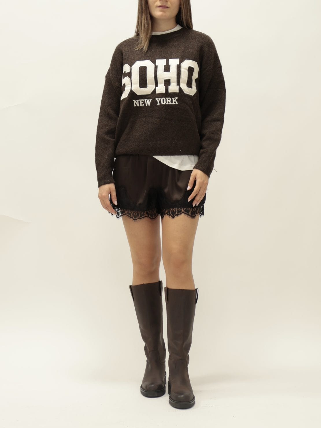 Maglione “SOHO NEW YORK" moro