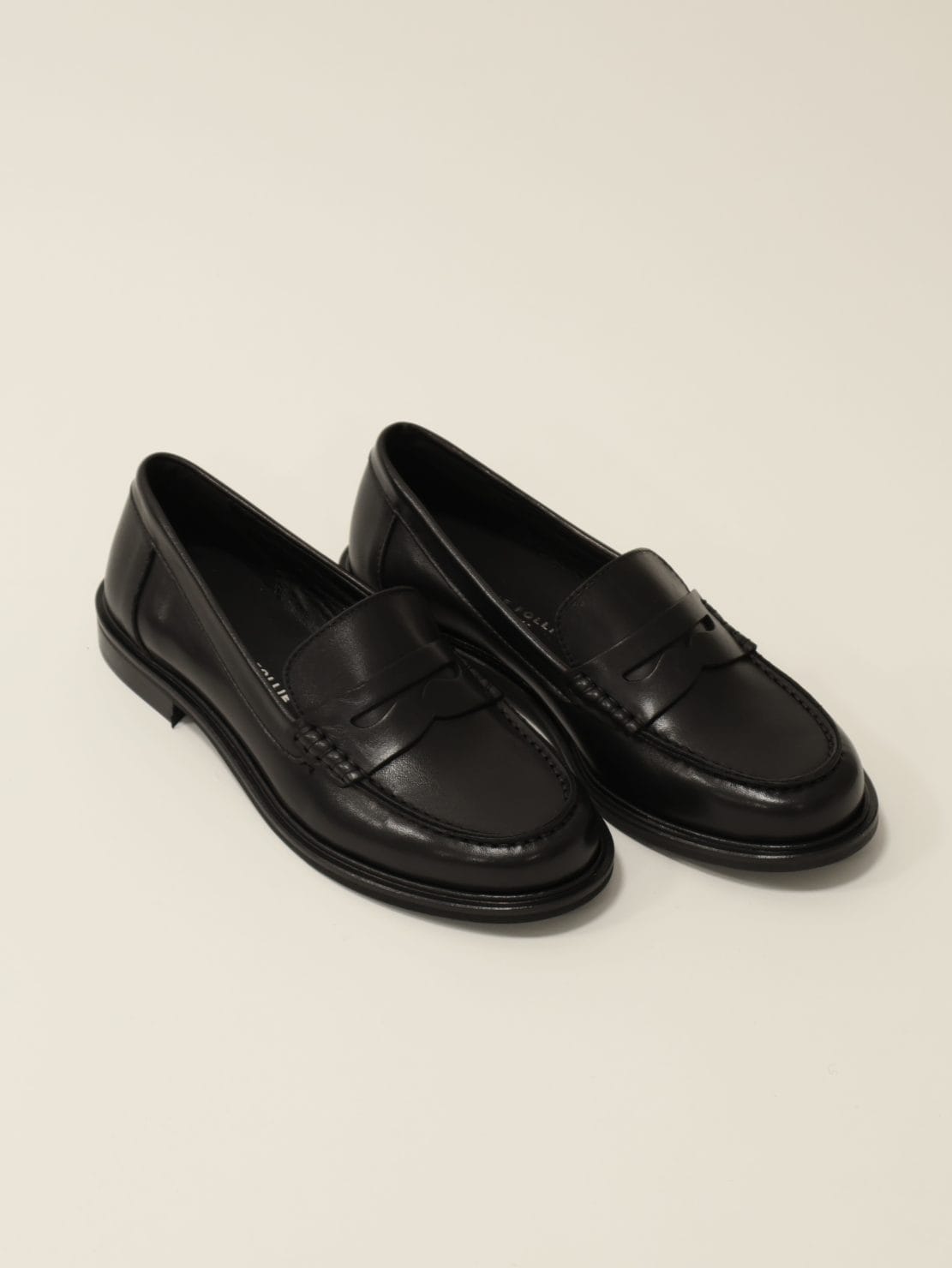 Mocassino vera pelle nero