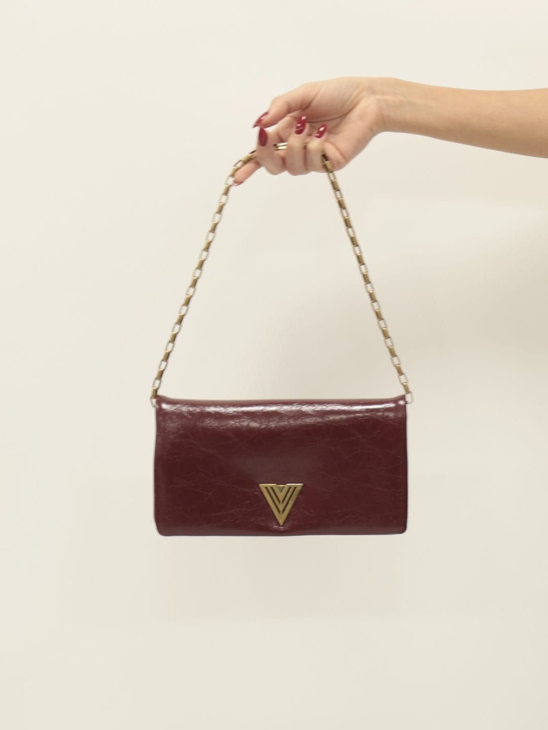 Borsa SMALL MIRROR bordeaux
