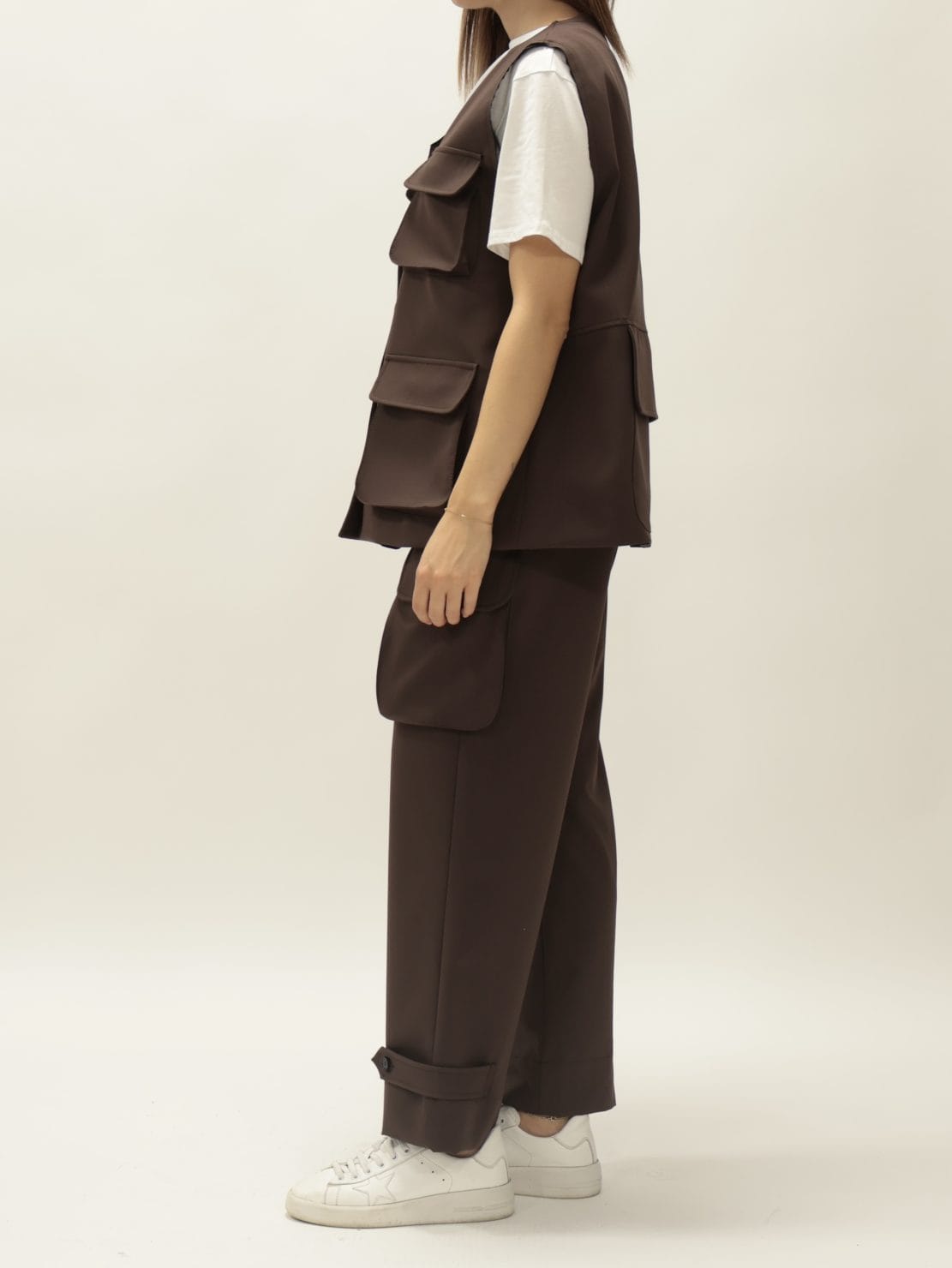 Gilet tasche moro