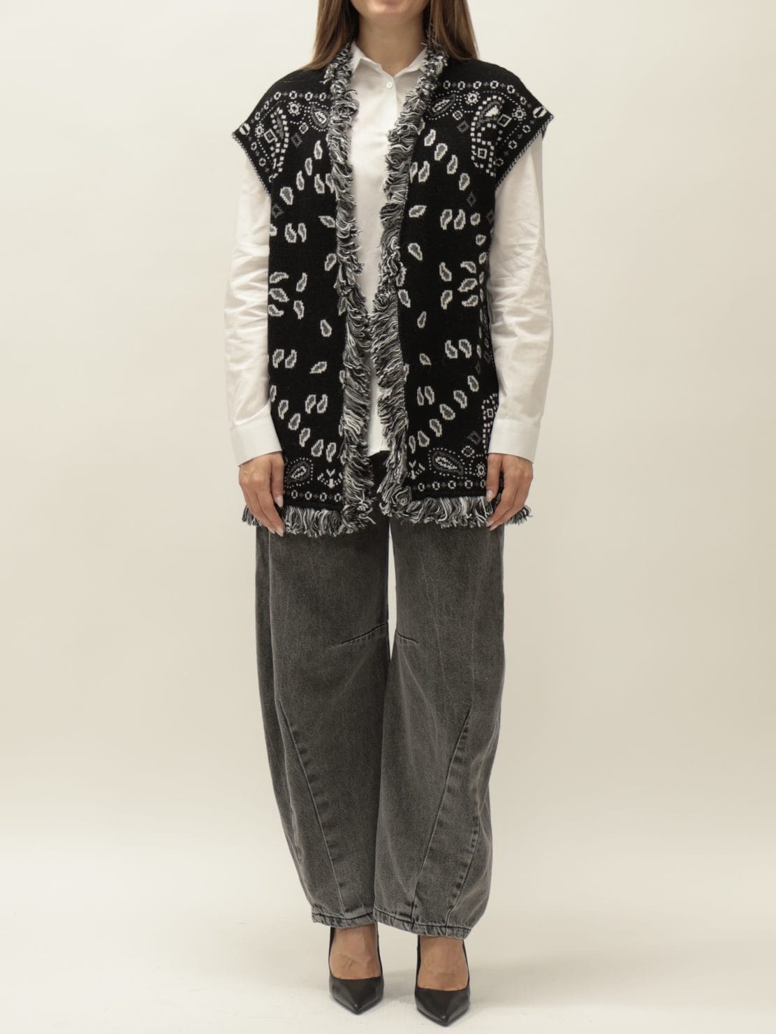 Gilet bandana nero