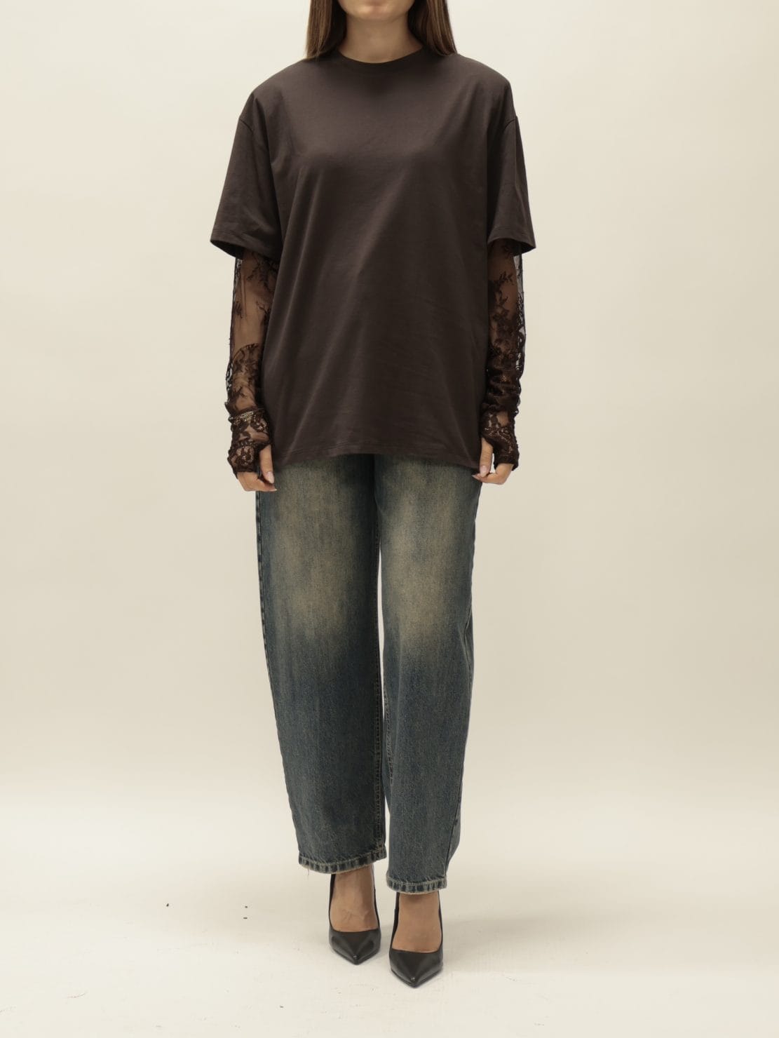 T-shirt pizzo moro