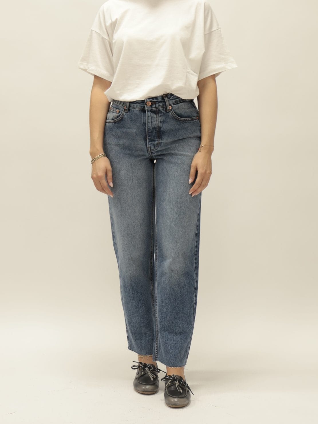 Jeans taglio vivo denim