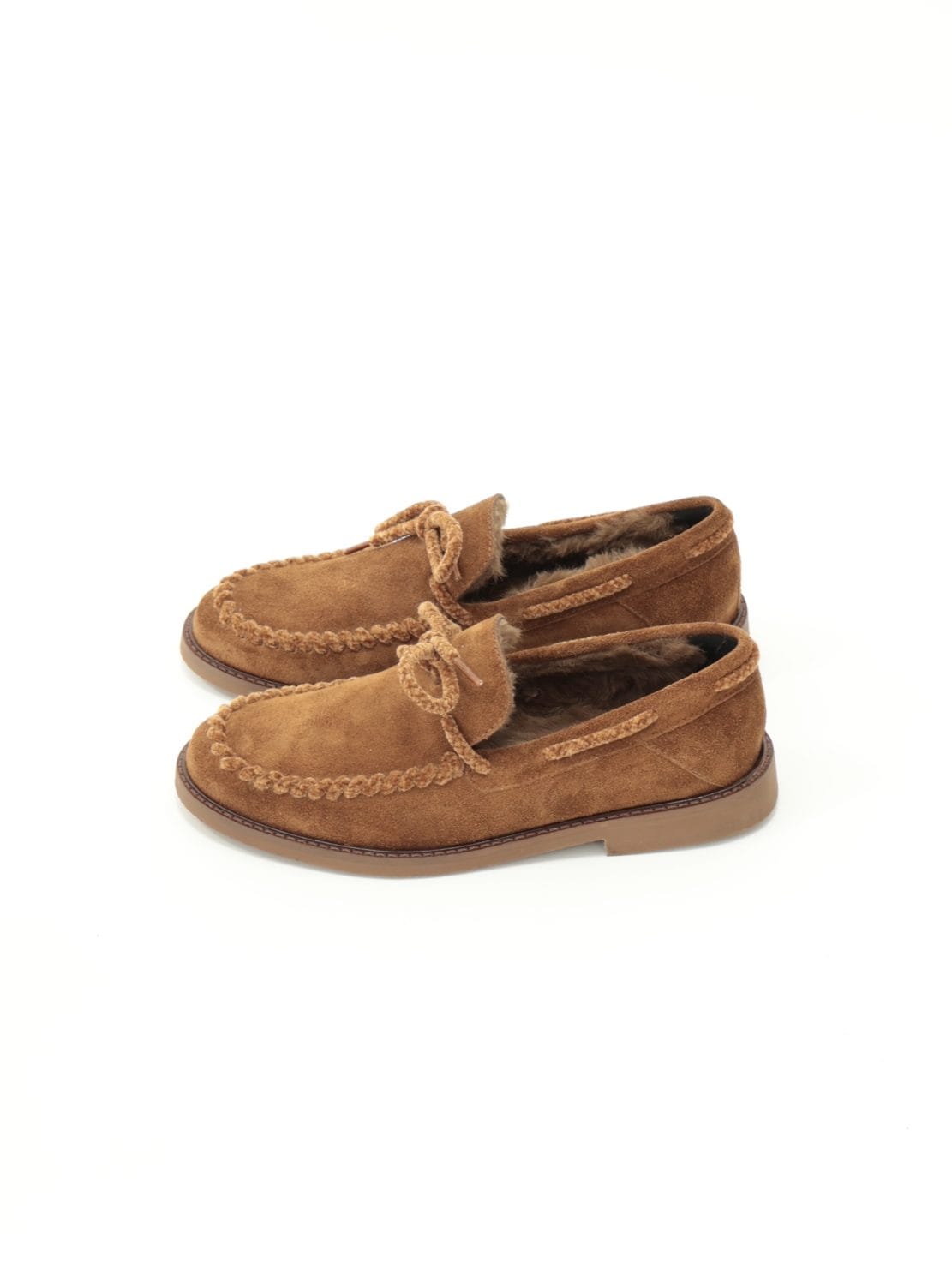 Mocassino scamosciato imbottito