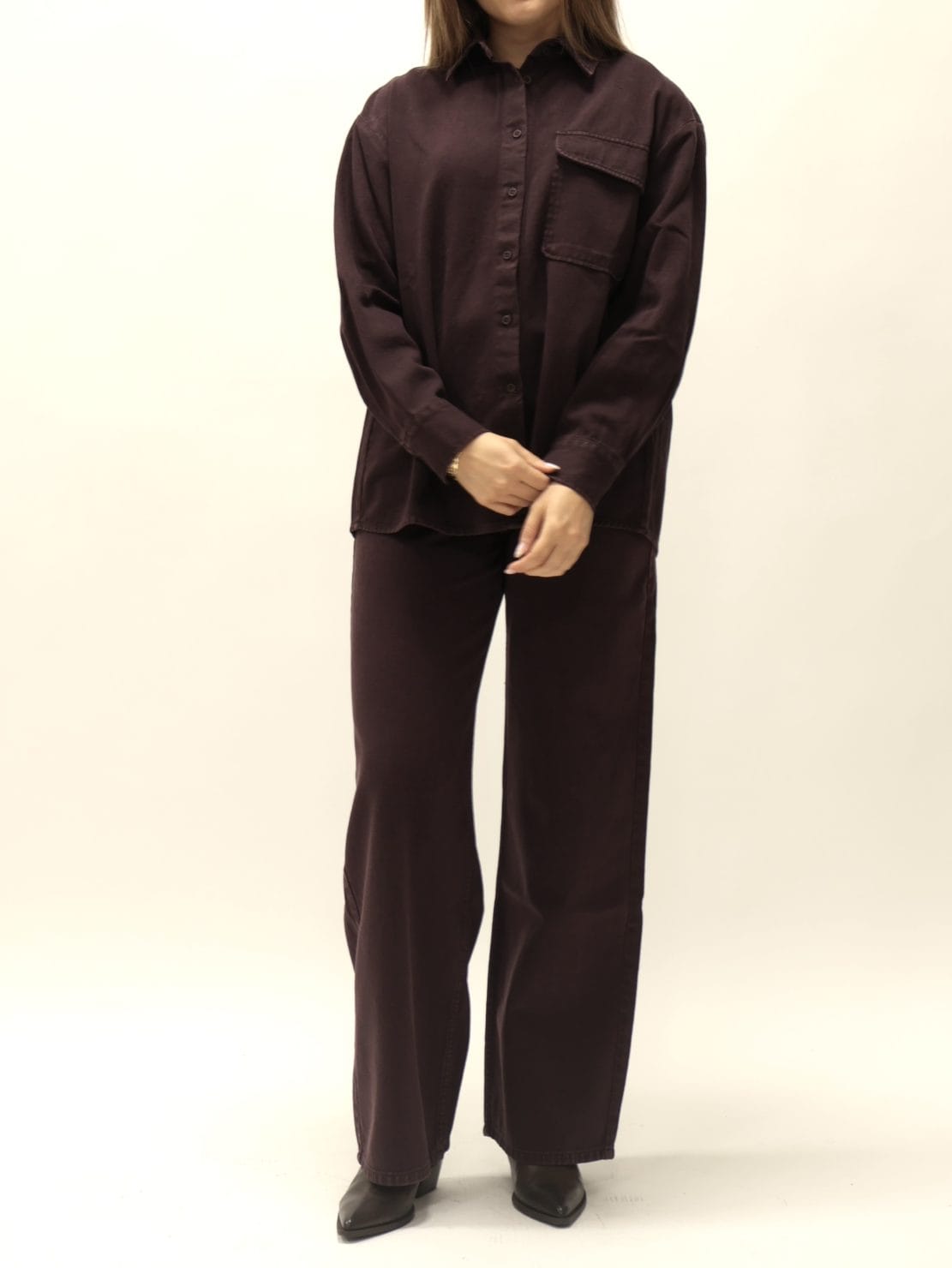 Camicia Melina bordeaux