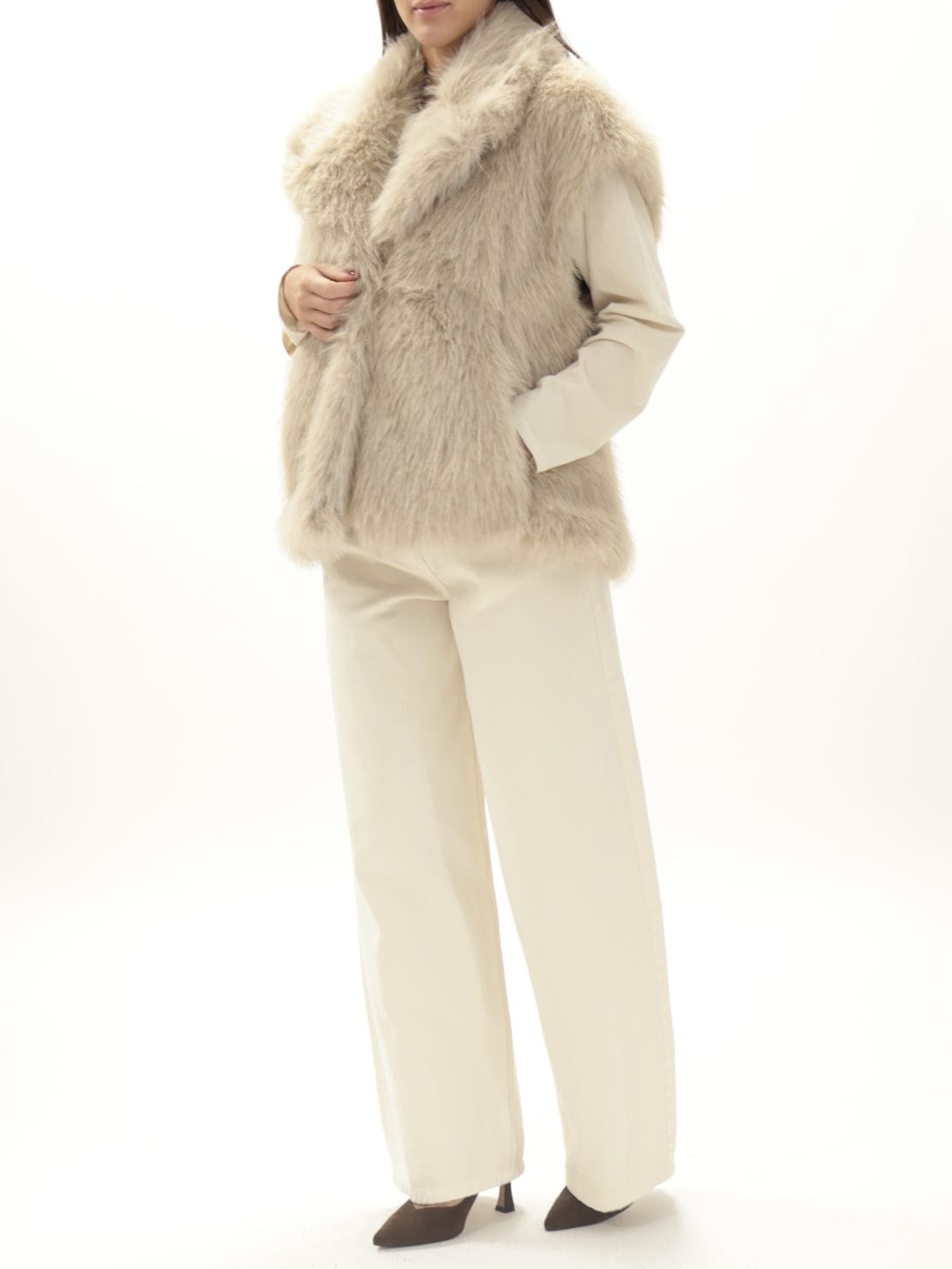 Gilet pelliccia ghiaccio