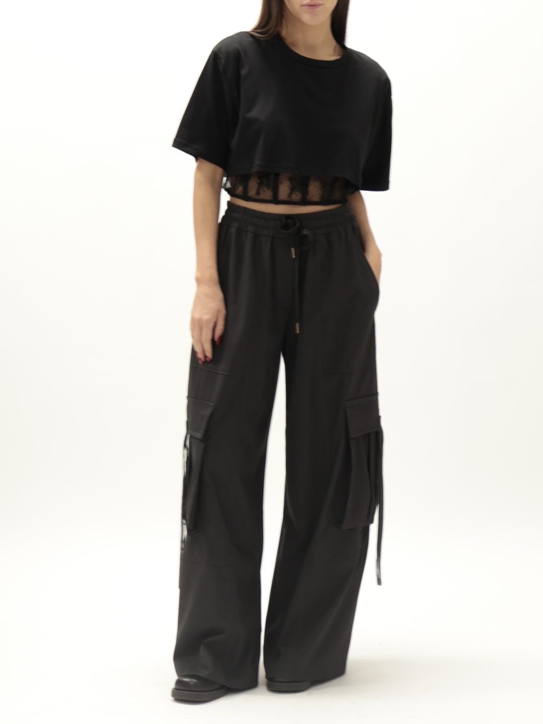 Pantalone cargo antracite