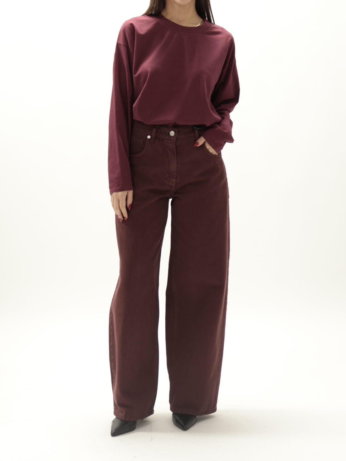Jeans bella bordeaux