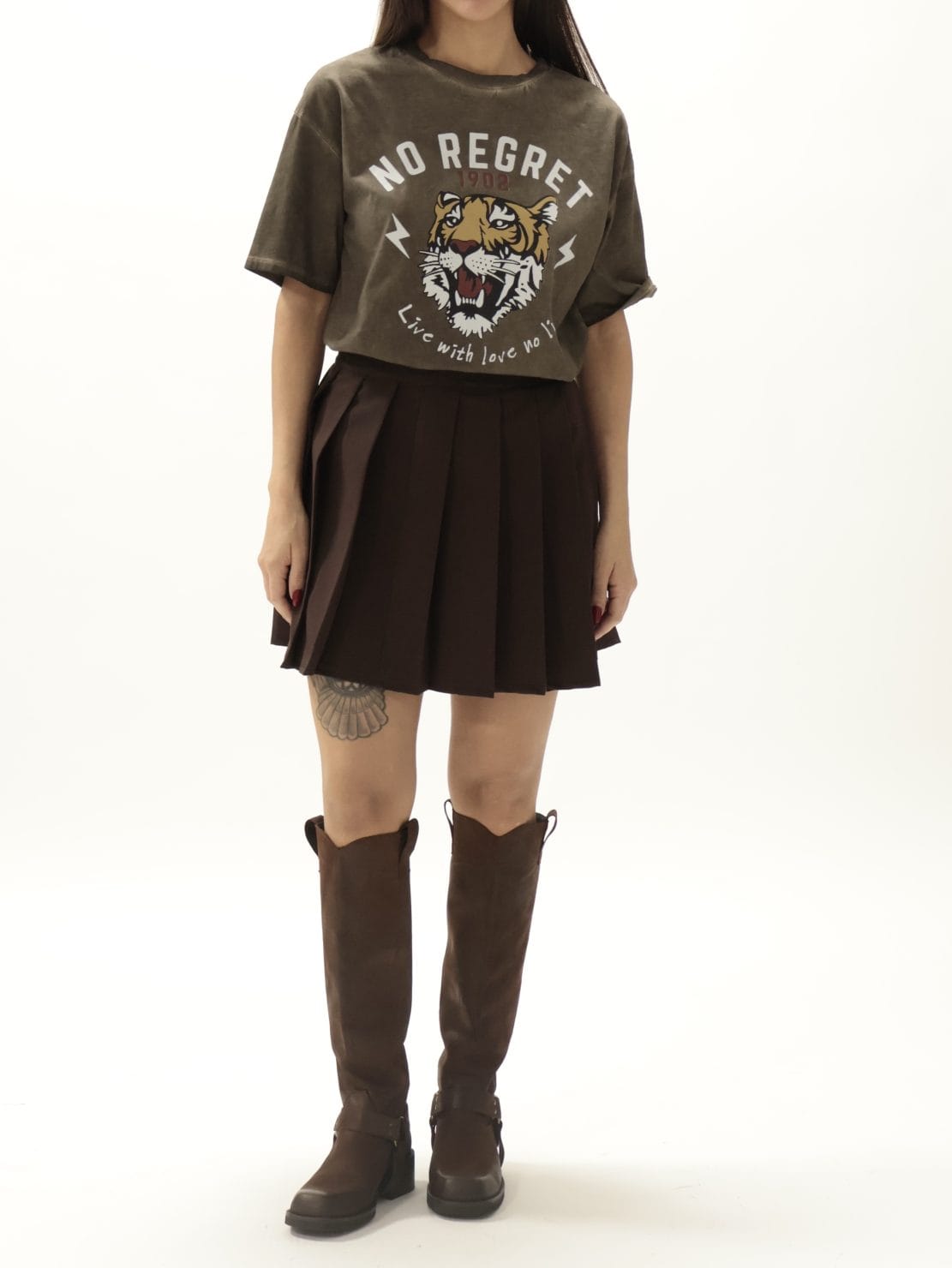 T-shirt "no regret" moro