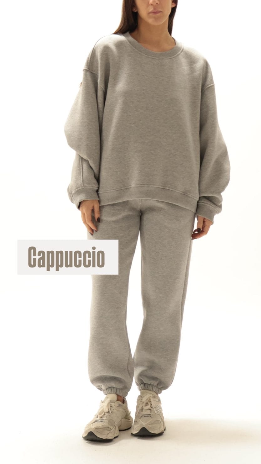 Felpa felpata con cappuccio grigia PREORDINE 27/10