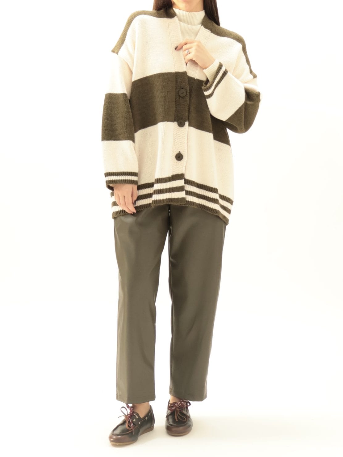 Cardigan orso militare