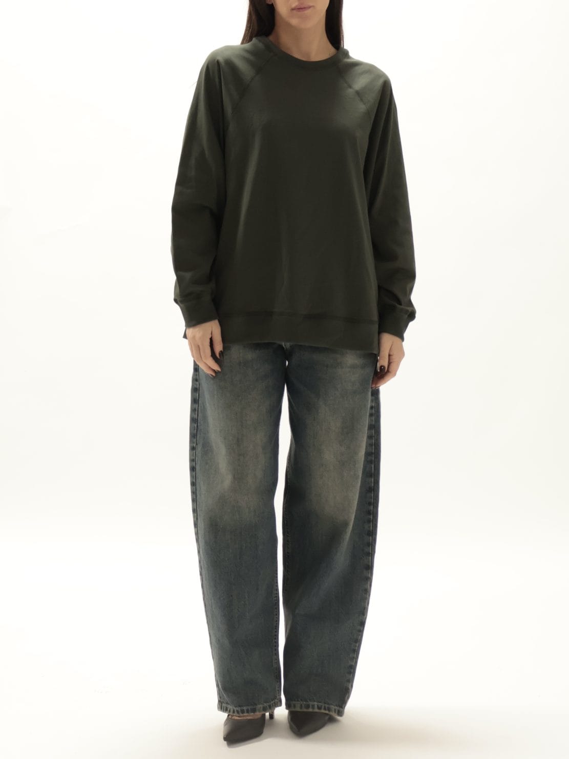 Maglia polsino cuciture militare