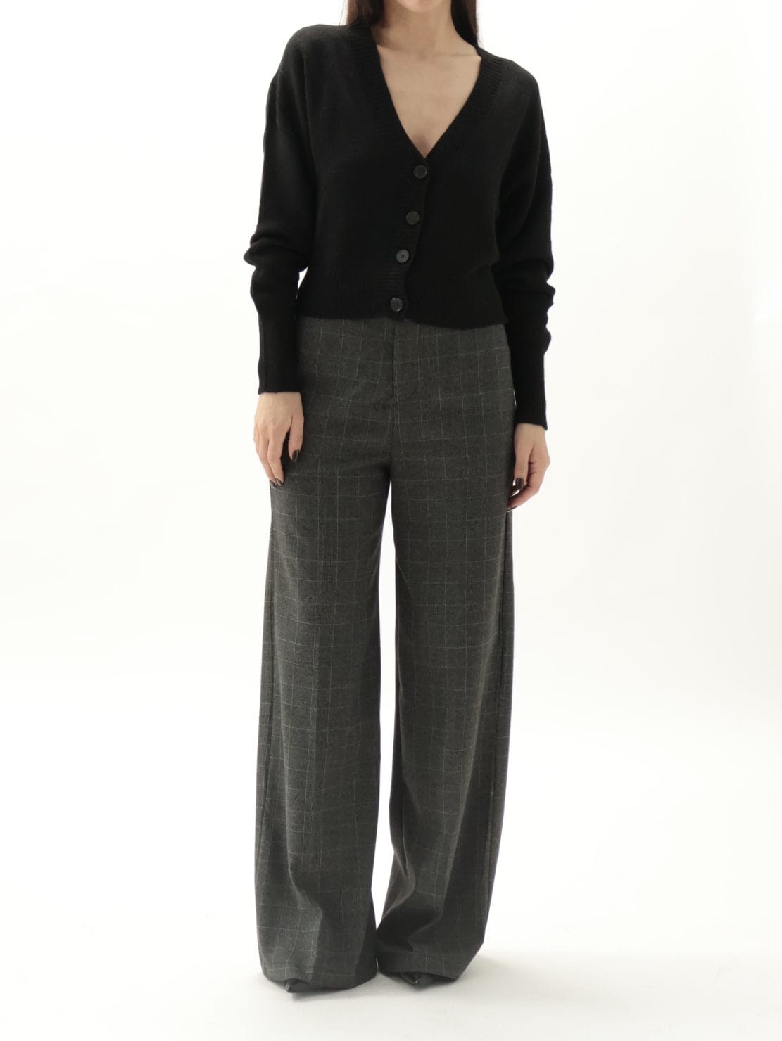 Cardigan slim nero